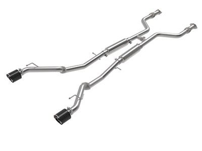 aFe 49-36138-C Takeda Stainless 2.5" Cat-Back Exhaust with Carbon Fiber Tips for 2023-up Nissan Z