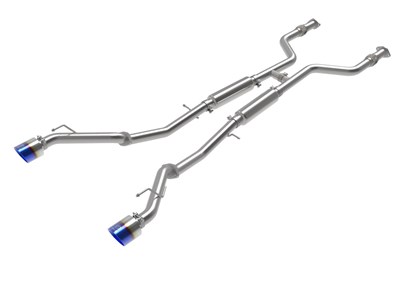 aFe 49-36138-L Takeda Stainless 2.5-inch Cat-Back Exhaust with Blue Flame Tips for 2023-up Nissan Z