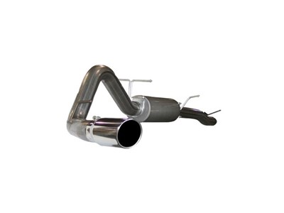 aFe 49-43003 Large Bore-HD 4" 409 Stainless Steel Cat-Back Exhaust 2003-2007 Ford Truck 6.0 Diesel