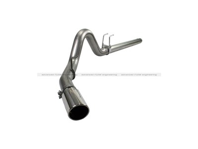 aFe 49-43006 Large Bore-HD 4" 409 Stainless Steel DPF-Back Exhaust System 2008-2010 Ford Truck 6.4L