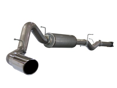 aFe Power 49-44001 Large Bore-HD 4" 409 Stainless Steel Cat-Back Exhaust 2001-2005 GM 6.6 LB7/LLY