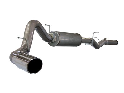 aFe Power 49-44002 Large Bore-HD 4" 409 Stainless Steel Cat-Back Exhaust 2006-2007 GM 6.6 Duramax