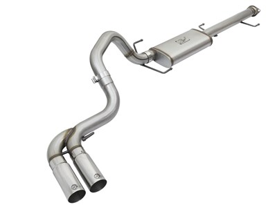 aFe 49-46030-P Rebel Series Stainless Cat-Back Exhaust, Polished Dual Tips, 2007-2014 FJ Cruiser