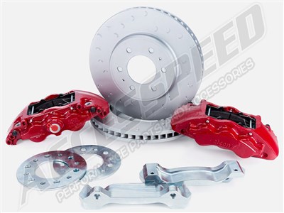 Alcon BKF1559BE11 Front 13.6" Big Brake Kit With 6-Piston Red Calipers 2010-2020 Ford F150 & Raptor