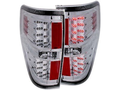 AnzoUSA 311147 Clear LED Taillights 2009-2014 Ford F-150 & F-150 SVT Raptor