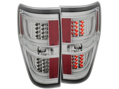 Anzo 311259 G2 Clear LED Taillights for 2009-2014 Ford F-150 & F-150 SVT Raptor