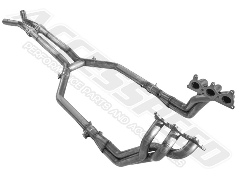 ARH CAV6-10134212LSNC 1-3/4" Long-Tube Headers with H-Pipe for 2010-2011 Camaro V6