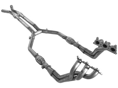 ARH CAV6-10134212LSWC 1-3/4" Long-Tube Headers with Cats & H-Pipe for 2010-2011 Camaro V6