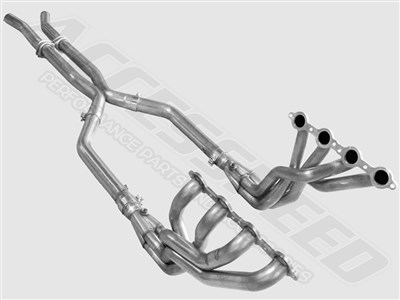 ARH CAV8-10178300LSNC 1-7/8" Long-Tube Headers with 3" X-Pipe & No Cats for 2010-2015 Camaro V8