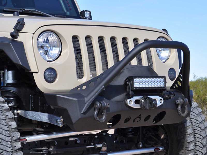 Artec Industries JK2303 NightHawk Jeep JK Front Bumper W/Mid Tube Stinger