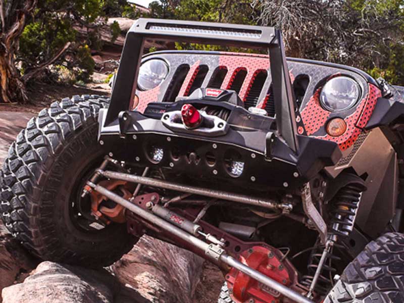 Artec Industries JK2308 Jeep JK Front Bumper Rock Guard 2007-2018 Wrangler JK Aluminum