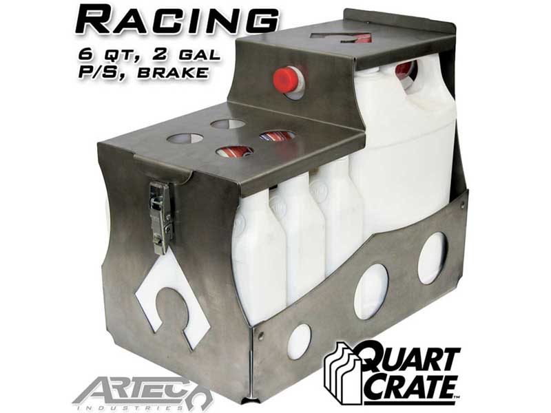 Artec Industries QC0102 Racing Quart Crate 6 Qts Brake P/S 2 Gallons
