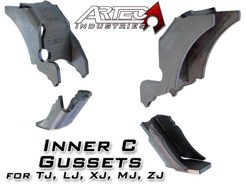 Artec Industries TJ3010 Dana 30 Inner C Gussets
