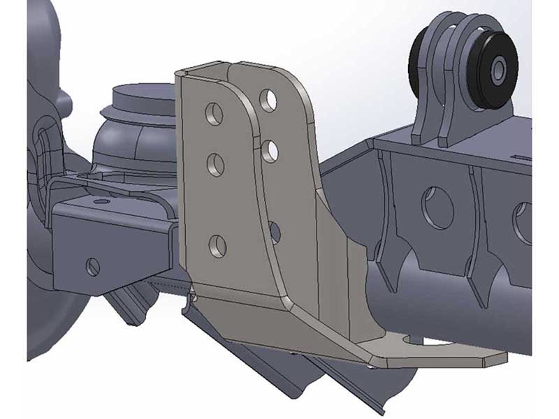 Artec Industries TJ3013 Raised Tracbar Bracket For TJ Front Axle