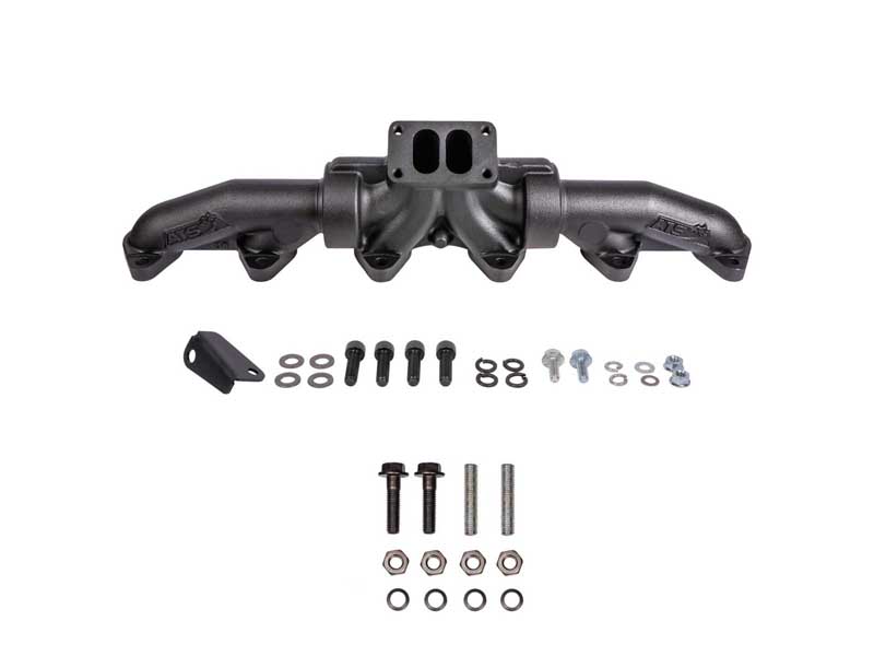 ATS 204-910-2164 Pulse Flow Exhaust Manifold Kit Fits 94-Early 1998 5.9L Cummins 3-Pc T3
