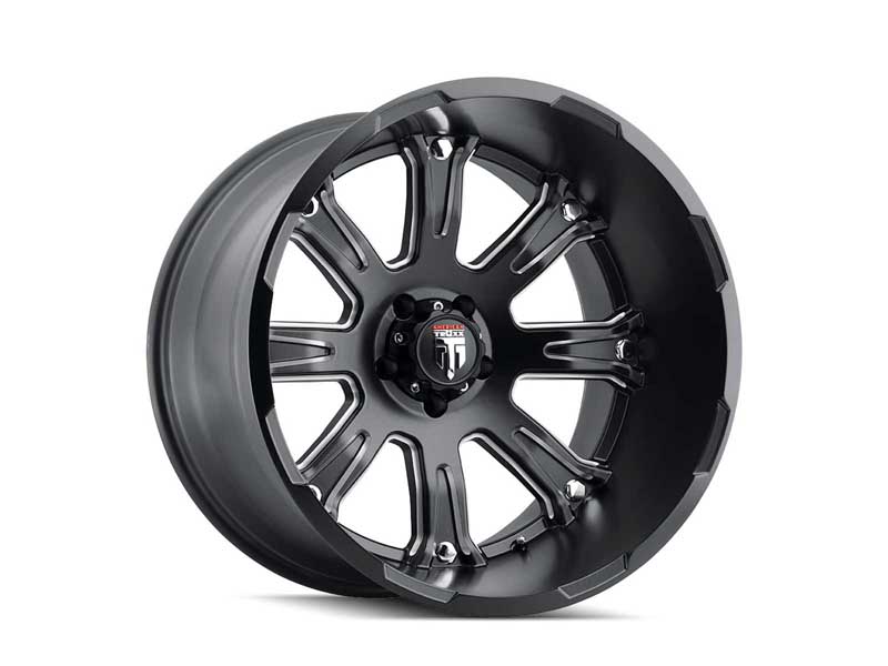 American Truxx AT154-22485M-76 Bomb AT154 Satin Black Milled 22X14 5-139.7 -76MM 87.1MM Wheel