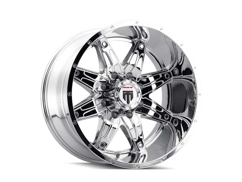 American Truxx AT185-22270C-44 Lonestar AT185 Chrome 22X12 8-170 -44MM 125.2MM Off Road Wheel