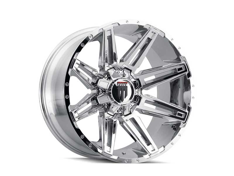 American Truxx AT1903-22281C-44 Boom AT1903 Chrome 22X12 8-165.1 -44MM 125.2MM Off Road Wheel