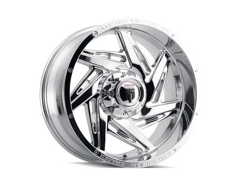 American Truxx AT1906-2181C-24 Spiral AT1906 Chrome 20X10 8-165.1 -24MM 125.2MM Off Road Wheel
