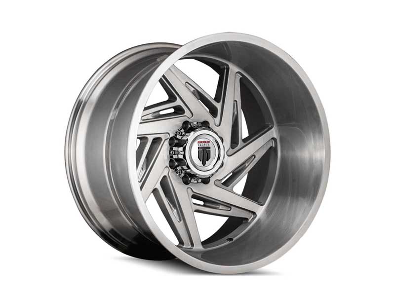 American Truxx AT1906-24481BT-76 Spiral AT1906 Brushed Milled 24X14 8-165.1 -76MM 125.2MM Wheel