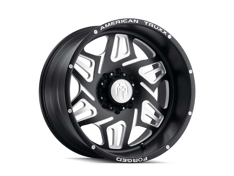 American Truxx ATF1908-24483-76M Forged Orion ATF1908 Matte Black Milled 24X14 6-139.7 -76MM Wheel