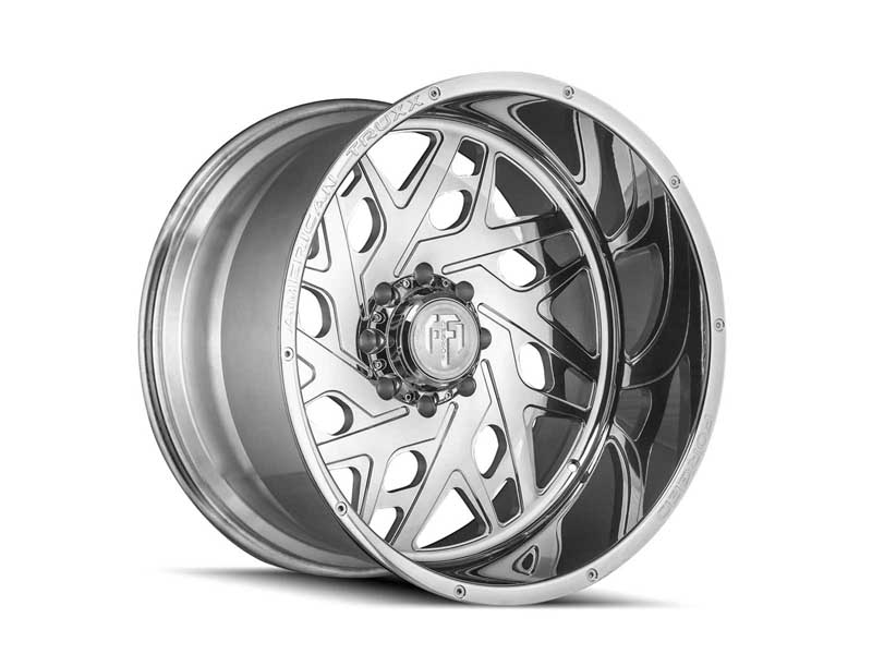 American Truxx ATF1909-24481-76P Forged Aries ATF1909 Polished 24X14 8-165.1 -76MM 125.2MM Wheel