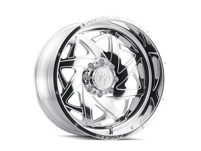 American Truxx ATF1910-22278-44P Forged Kronos ATF1910 Polished 22X12 8-180 -44MM 124.2MM Wheel