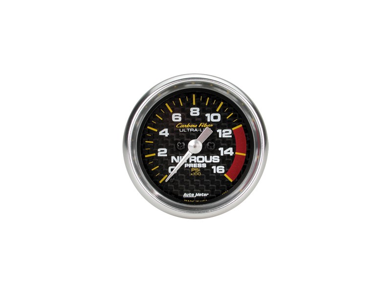 AutoMeter Carbon Fiber 4774 Full Sweep Electric Nitrous Pressure Gauge