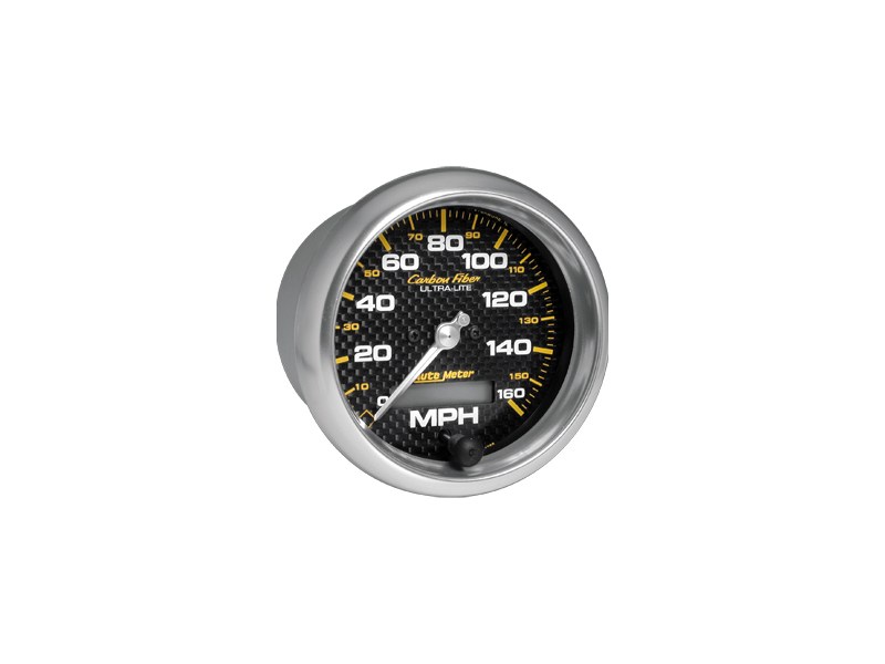 AutoMeter 4789 Carbon Fiber Electric Programmable 160 MPH Speedometer