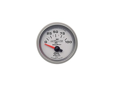 AutoMeter Ultra-Lite II 4927 Electronic 2-1/16" Oil Pressure Gauge 0-100PSI