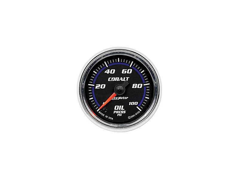 AutoMeter Cobalt 6153 0-100PSI Oil Gauge - Electric