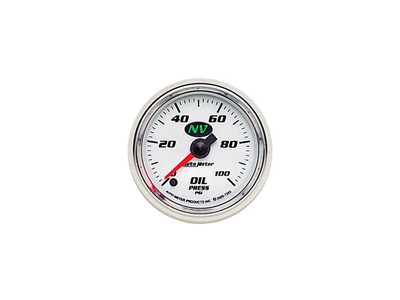 AutoMeter NV 7353 Oil Pressure Gauge 0-100PSI