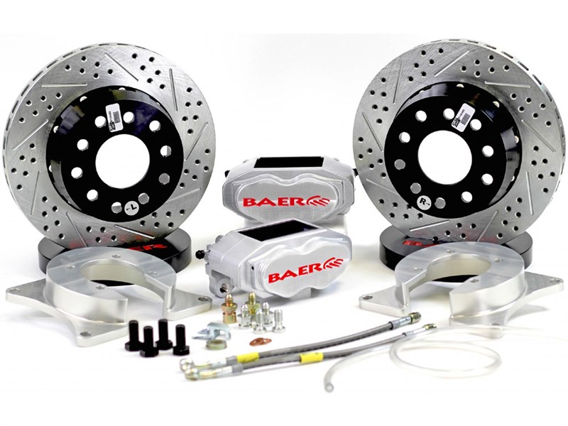 Baer 4142070C 11" SS4+ DS Drag Kit Rear Clear, Mopar
