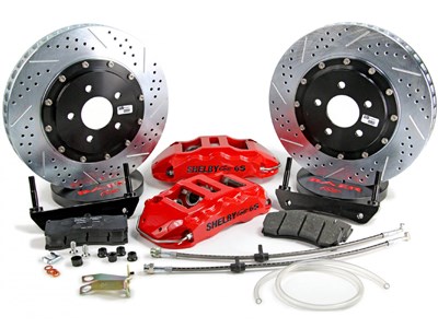 Baer 4261149R 14" Extreme+ Shelby Logo Brake Kit Front Red , 2003-2006 Expedition