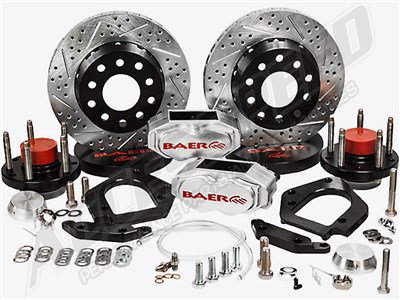 Baer 4261371C 11" SS4+ DS Drag Kit Front Clear, 1965-1969 Ford Mercury Car W/OE Drum