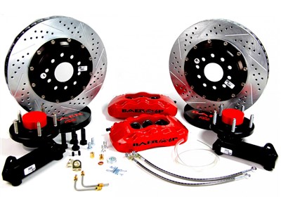 Baer 4261381R 14" Pro+ Brake Kit Front Red, For TCI Spindle