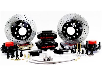 Baer 4261417B 11" SS4+ Brake Kit Front Black, For TCI Spindle