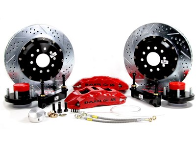Baer 4261557R 14" Extreme+ Brake Kit Front Red, For TCI Spindle