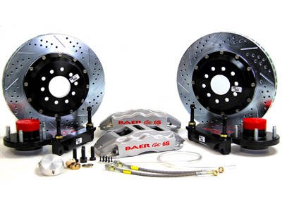 Baer 4261557S 14" Extreme+ Brake Kit Front Silver, For TCI Spindle