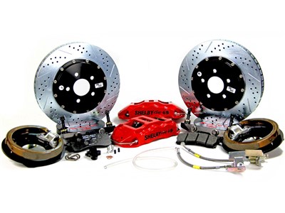 Baer 4262101R 14" Extreme+ Shelby Edition Brake Kit Rear Red, 1967-1973 Mustang