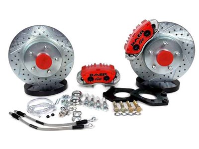 Baer 4301550R 11" Classic Series Front Brake Kit Red, 1964-1974 GM A/F/X-Body