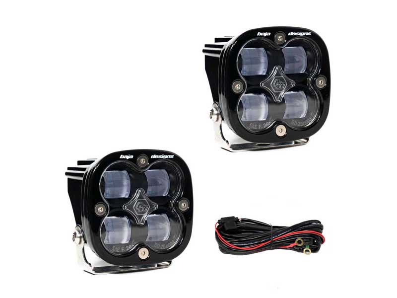 Baja Designs 257801 Squadron SAE Pair LED Spot Clear