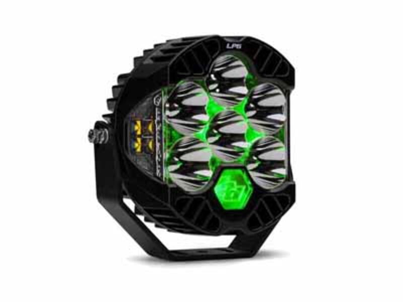 Baja Designs 270016 LP6 Pro LED Auxiliary Light Pod Light Pattern Driving/Combo Green Backlight