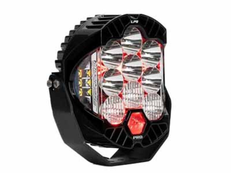 Baja Designs 320014 LP9 Pro LED Aux Light Pod Light Pattern Driving/Combo Red Backlight Clear Lens