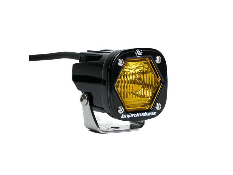 Baja Designs 38-0012 S1 with Trail Lens LED Auxiliary Light Pod Baja Amber
