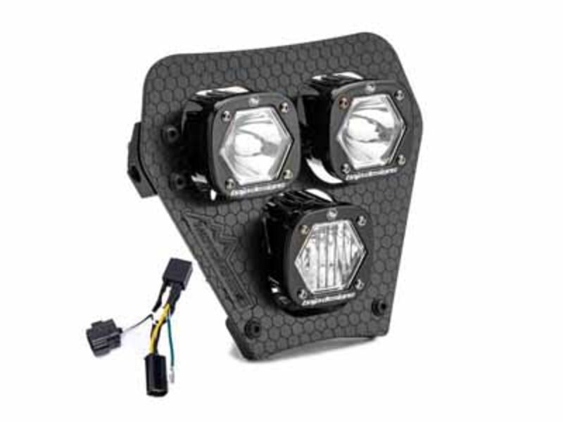 Baja Designs 38-7015 KTM Triple S1 Hydra (D/C) LED Headlight Kit w/ Hi-Low Harness 2024-Up KTM EXC-F