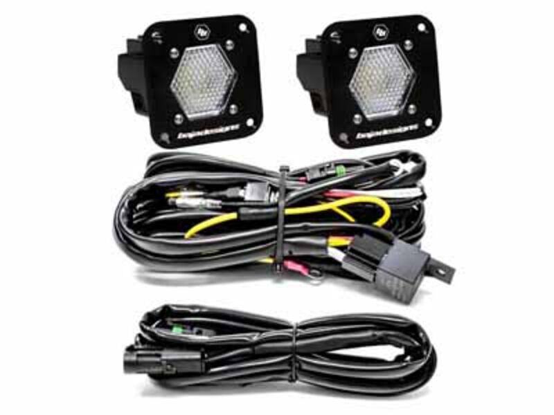 Baja Designs 387809 LED Light Pods S1 Pair Work/Scene LED Flush Mount Backup Kit