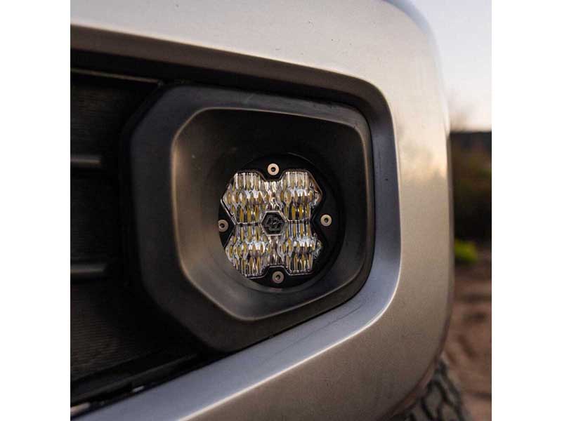 Baja Designs 44-0007 Squadron-R 2.0 Sport Fog Pocket Light Kit 2010-2024 4Runner Tacoma Tundra Clear