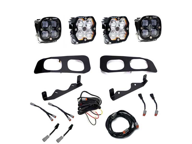 Baja Designs 44-0033 Squadron 2.0 Pro/Squadron Sae Dual Fog Pocket Light Kit 2023-26 F250/350 Clear