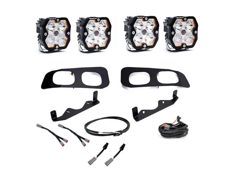 Baja Designs 44-0036-UP Squadron 2.0 Sport Dual Fog Pocket Light Kit 2023-2026 F250/350 Upfitter
